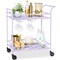 Best Choice Products 2-Tier Rolling Bar Cart Indoor/Outdoor w/ Storage Shelves, Wine Rack, Lockable Wheels